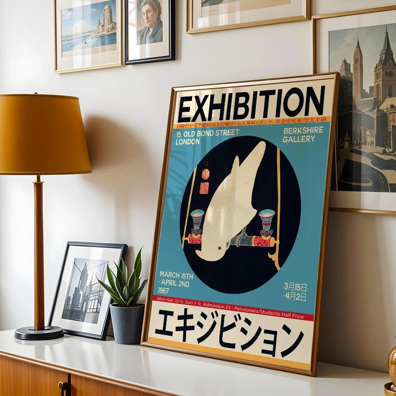 日本の展示会ウォールポスター モダンアジアンオリエンタルネイ - Japanese Tokyo Lifestyle のレビューと価格