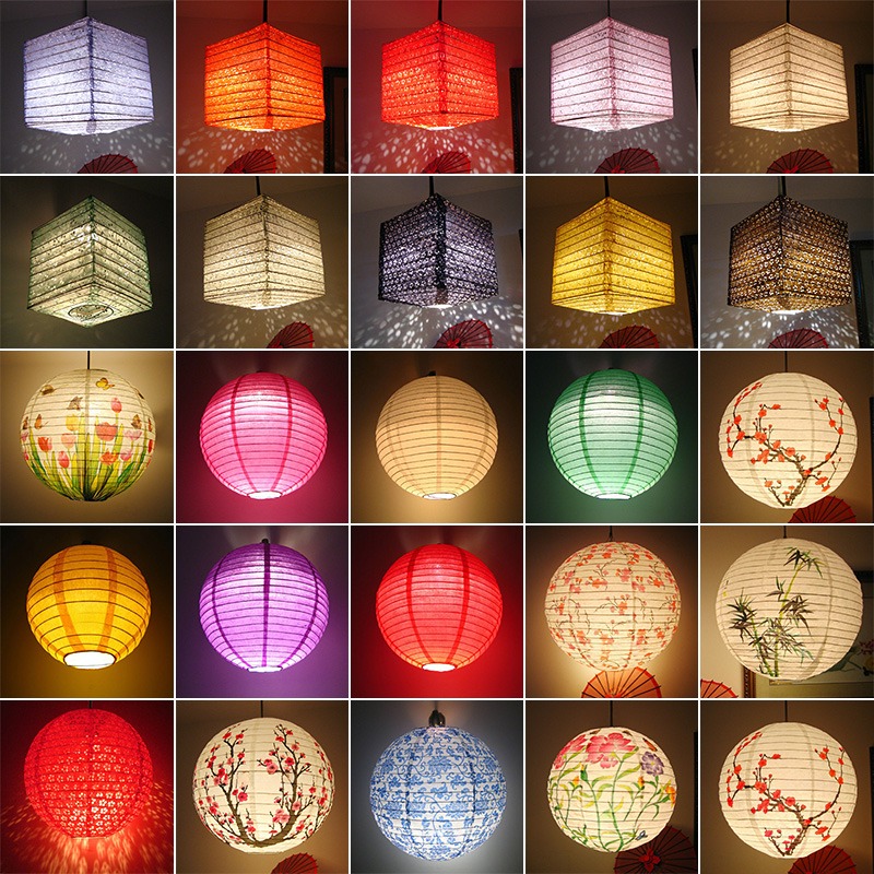 30cmプリント花柄丸型提灯 結婚式 誕生日パーティー飾り付 - Japanese Lantern Paper のレビューと価格