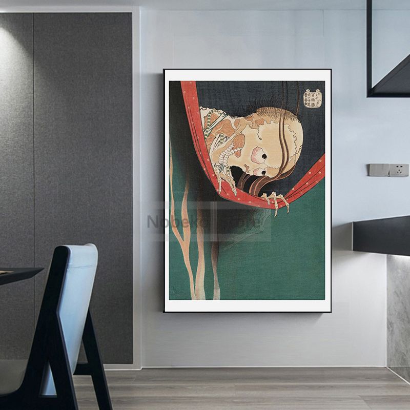 葛飾北斎作品展ポスター日本の浮世絵版画キャンバス絵画壁アート - Japanese Work Lifestyle のレビューと価格