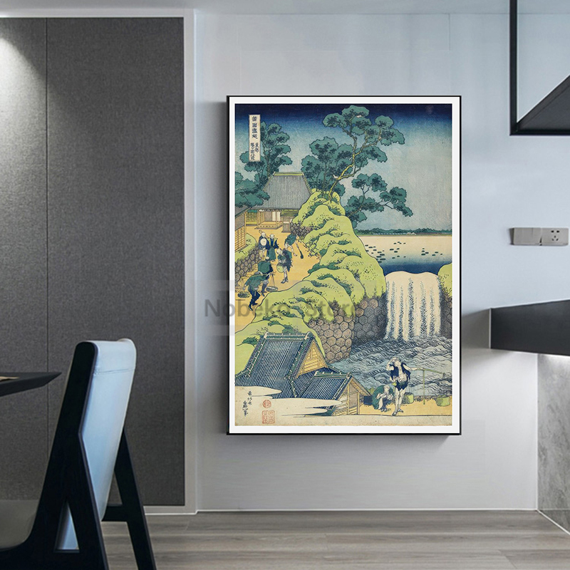 葛飾北斎作品展ポスター日本の浮世絵版画キャンバス絵画壁アート - Japanese Work Lifestyle のレビューと価格