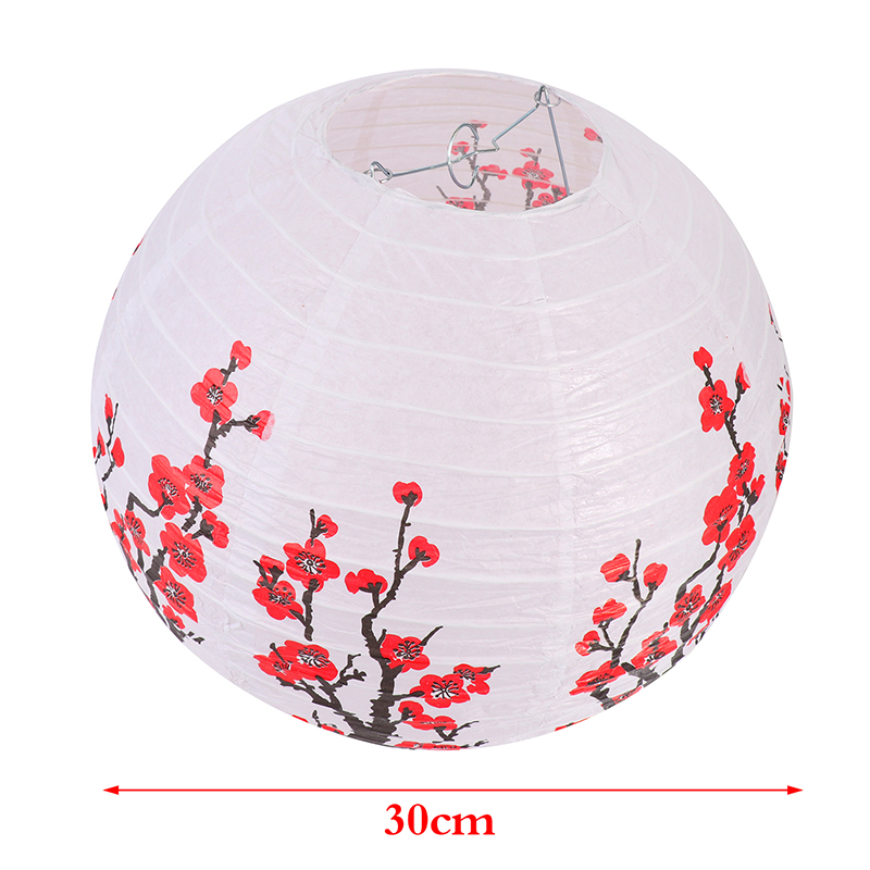 1PC 梅提灯中国和風ハンギングランプ屋外ガーデン結婚式ホリ - Japanese Lantern Paper のレビューと価格