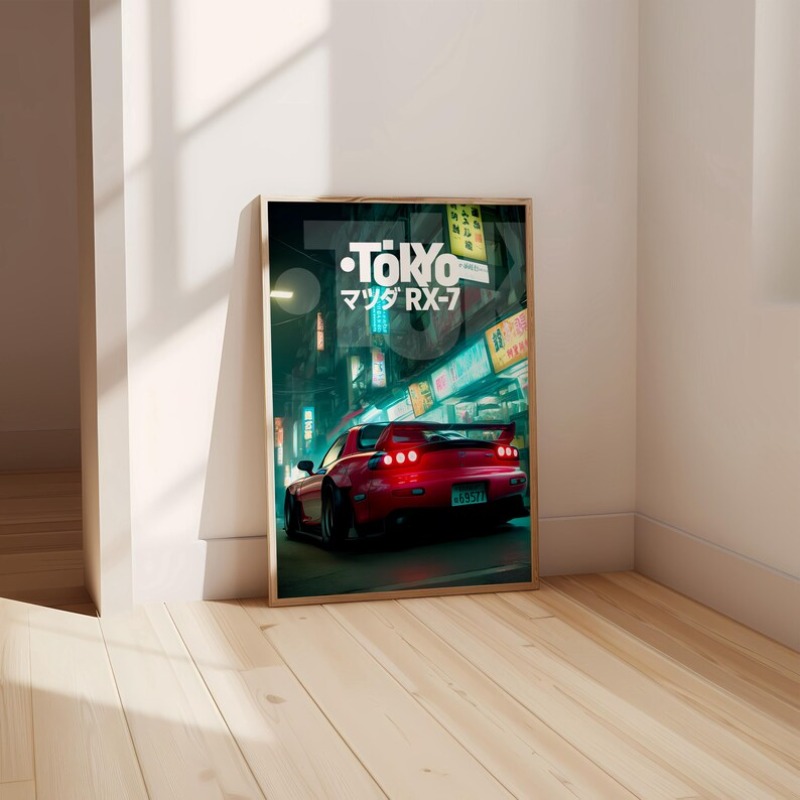 ヴィンテージ東京JDMカーポスターネオン日本のストリートレー - Japanese Tokyo Lifestyle のレビューと価格