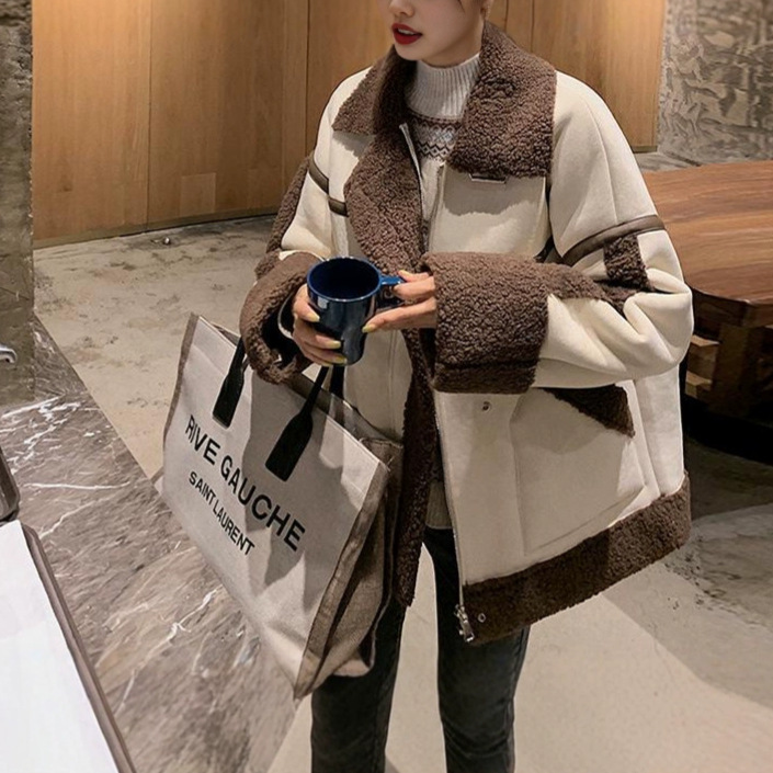 ラムウールジャケットコート女性用ニット日本風通気性ストレッチ - Japanese Women Lifestyle のレビューと価格