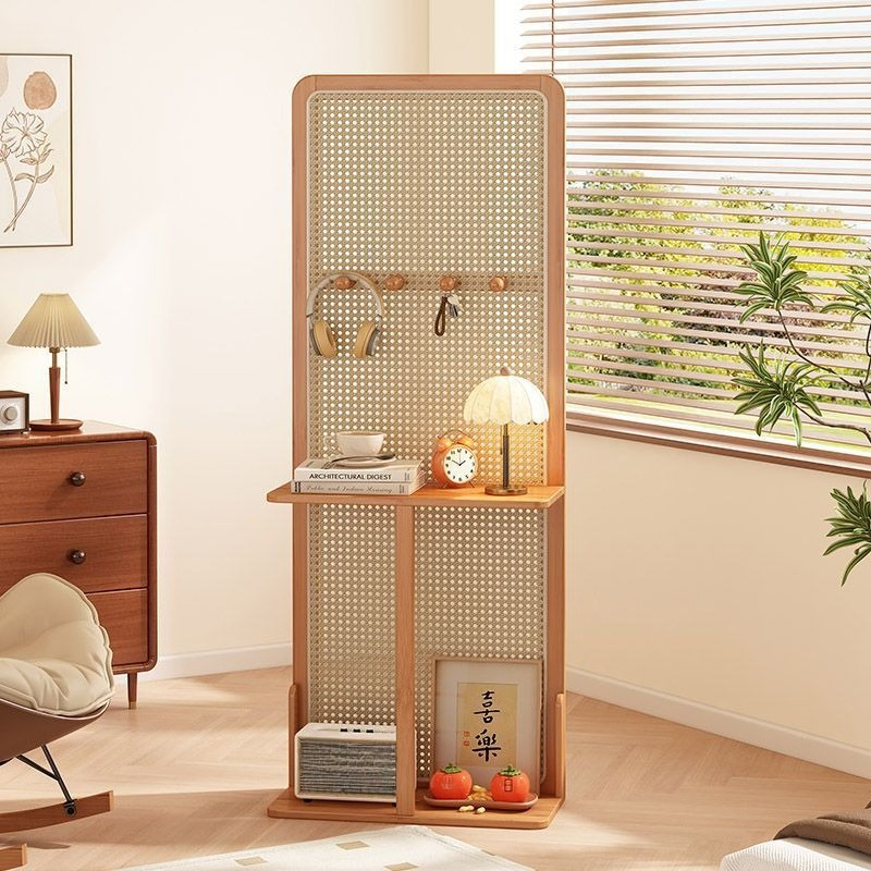 家の入り口はドアの反対側にあり、籐製のスクリーンパーティショ - Shoji Screen Divider のレビューと価格
