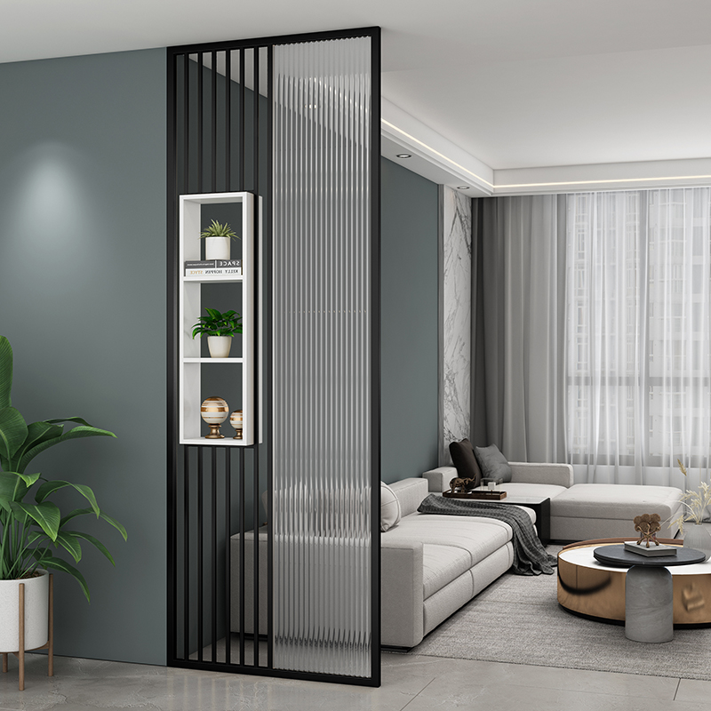 シンプルモダンな波型強化ガラス仕切りスクリーン、玄関、浴室、 - Shoji Screen Divider のレビューと価格