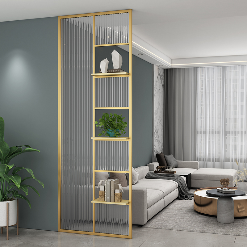 シンプルモダンな波型強化ガラス仕切りスクリーン、玄関、浴室、 - Shoji Screen Divider のレビューと価格