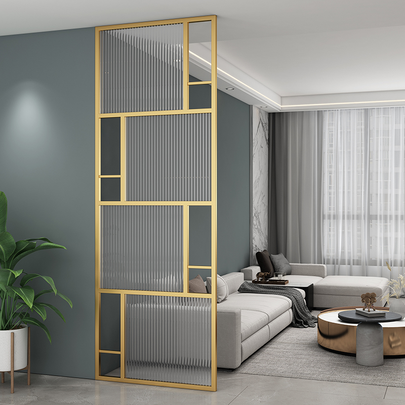 シンプルモダンな波型強化ガラス仕切りスクリーン、玄関、浴室、 - Shoji Screen Divider のレビューと価格