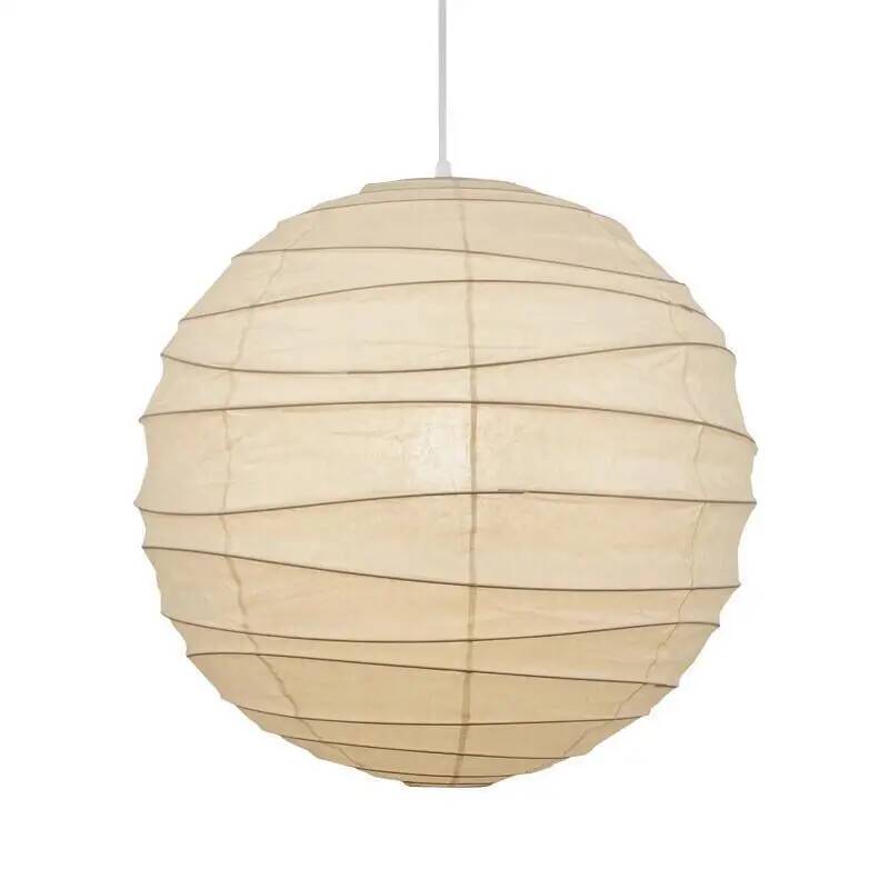 30cm/12インチの球形の大きな丸い白いランタン、不規則な - Japanese Lantern Paper のレビューと価格