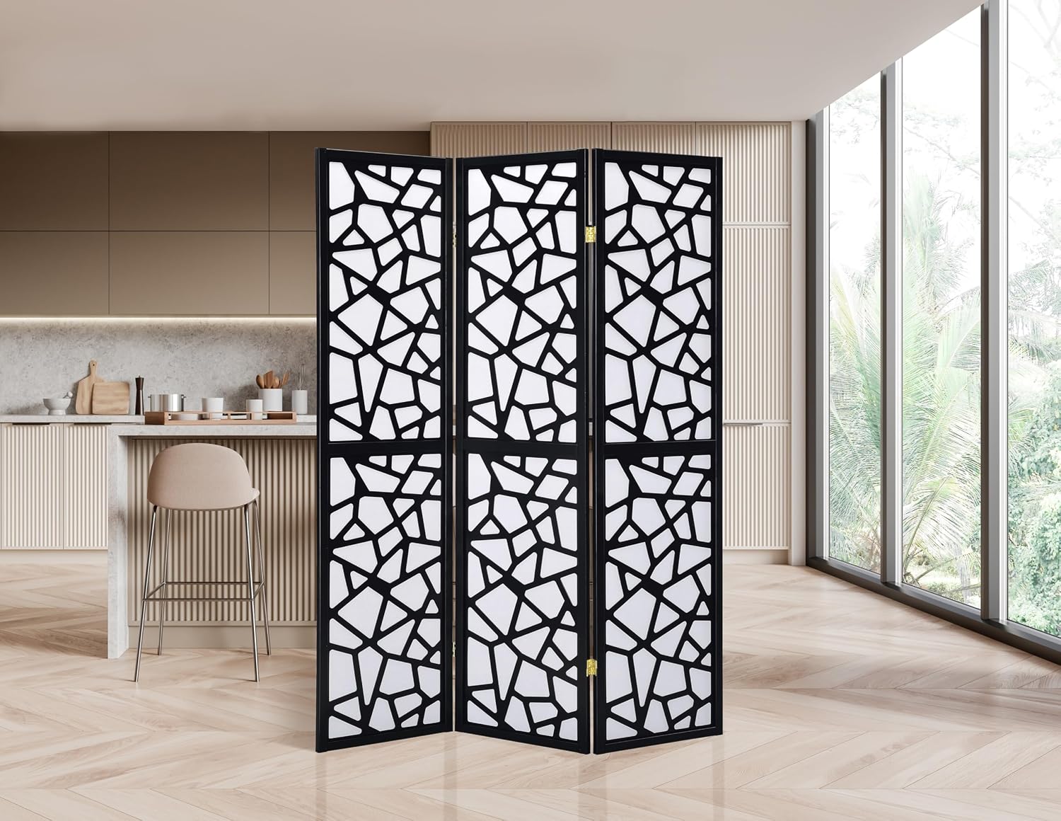 3パネルルームディバイダー プライバシースクリーン 現紙仕切 - Shoji Screen Divider のレビューと価格